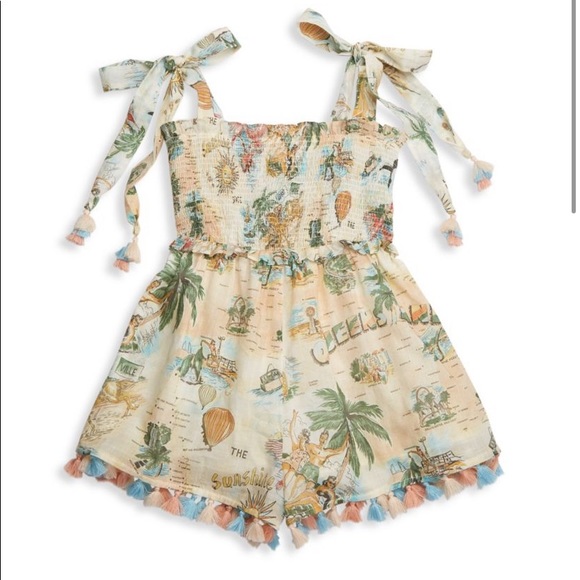 Zimmermann Other - ZIMMERMANN GIRLS Kirra Shirred Playsuit